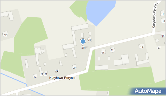 Kutyłowo-Perysie, Kutyłowo-Perysie, 18, mapa Kutyłowo-Perysie
