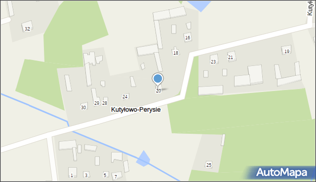 Kutyłowo-Perysie, Kutyłowo-Perysie, 20, mapa Kutyłowo-Perysie