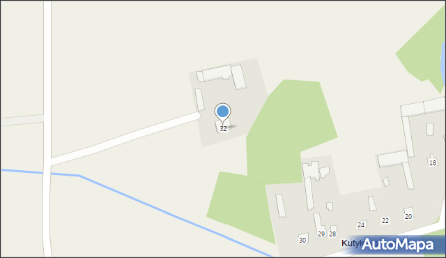 Kutyłowo-Perysie, Kutyłowo-Perysie, 32, mapa Kutyłowo-Perysie