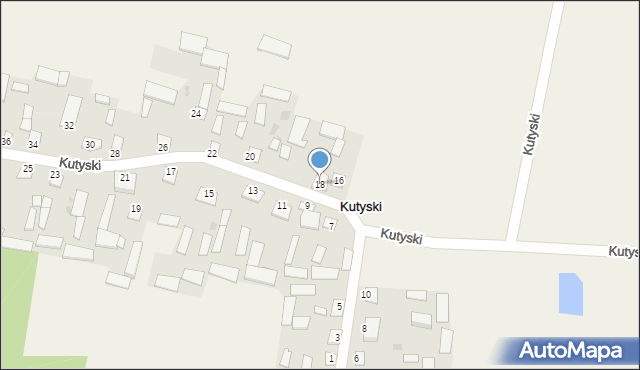 Kutyski, Kutyski, 18, mapa Kutyski