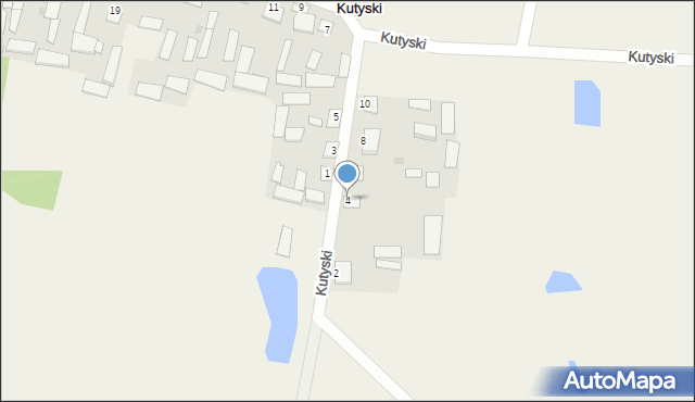 Kutyski, Kutyski, 4, mapa Kutyski