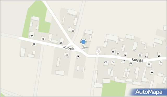 Kutyski, Kutyski, 40, mapa Kutyski