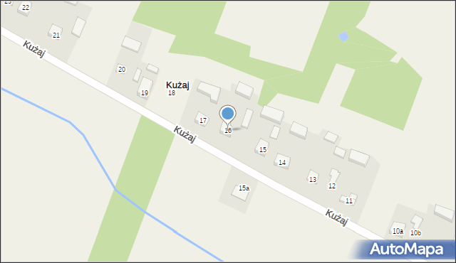 Kużaj, Kużaj, 16, mapa Kużaj