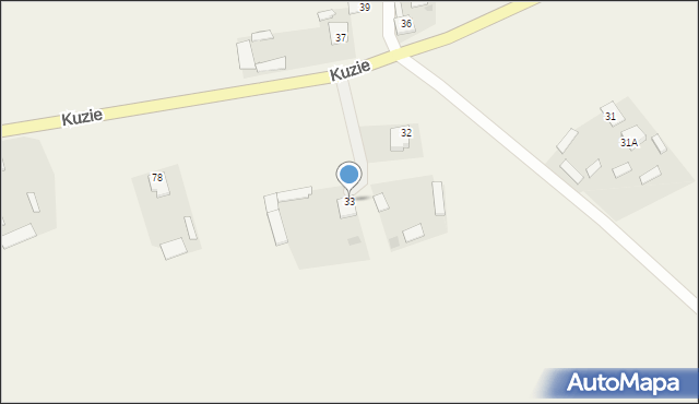 Kuzie, Kuzie, 33, mapa Kuzie