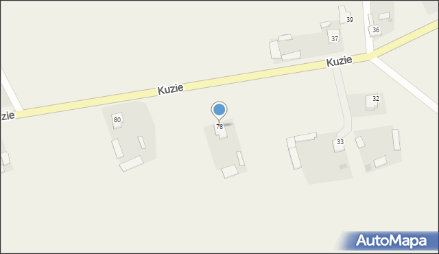 Kuzie, Kuzie, 78, mapa Kuzie