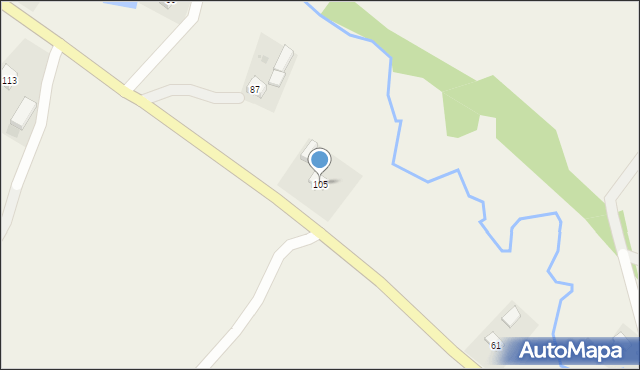 Kuźmina, Kuźmina, 105, mapa Kuźmina