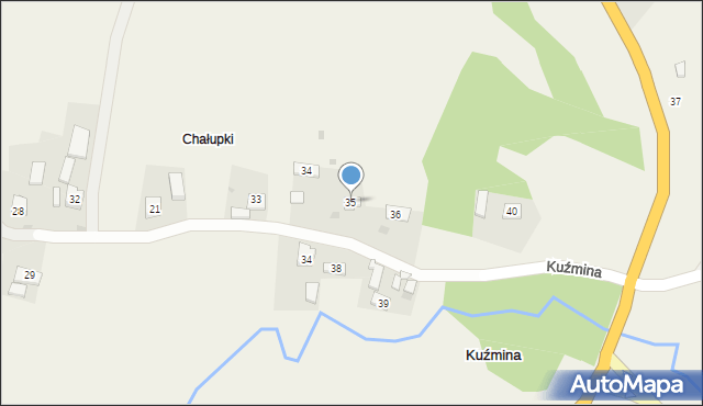 Kuźmina, Kuźmina, 35, mapa Kuźmina