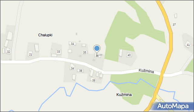 Kuźmina, Kuźmina, 36, mapa Kuźmina