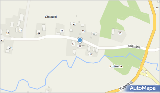 Kuźmina, Kuźmina, 38, mapa Kuźmina