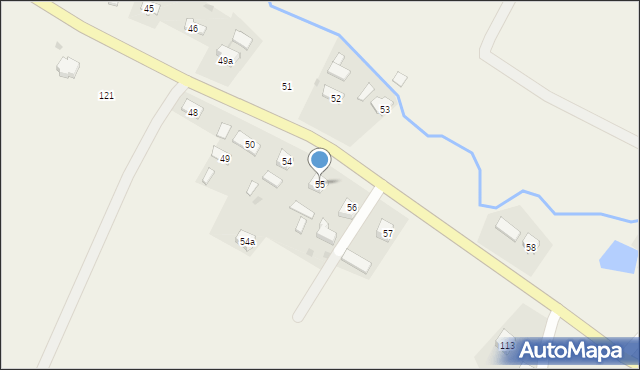 Kuźmina, Kuźmina, 55, mapa Kuźmina