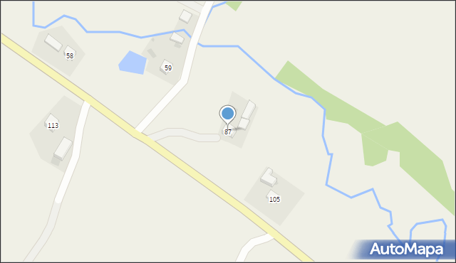 Kuźmina, Kuźmina, 87, mapa Kuźmina