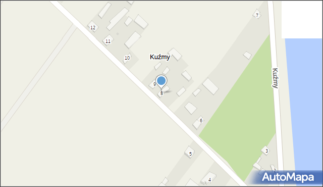 Kuźmy, Kuźmy, 8, mapa Kuźmy