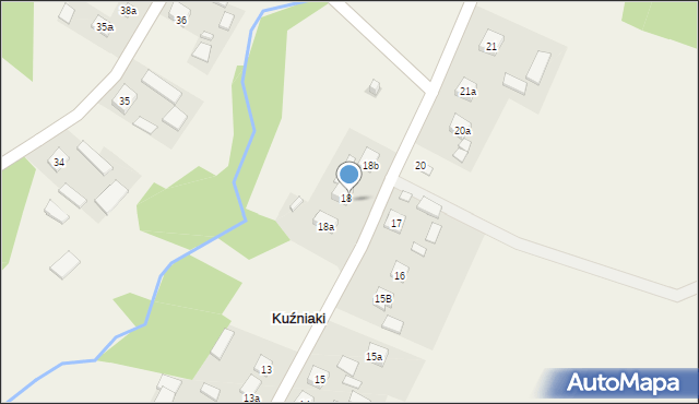 Kuźniaki, Kuźniaki, 19, mapa Kuźniaki