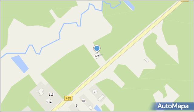 Kuźnica, Kuźnica, 125, mapa Kuźnica