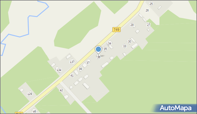 Kuźnica, Kuźnica, 36, mapa Kuźnica