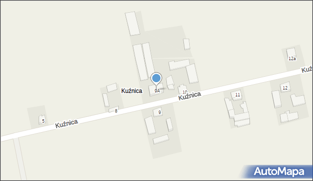 Kuźnica, Kuźnica, 9A, mapa Kuźnica