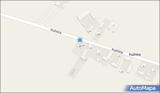 Kuźnica, Kuźnica, 26, mapa Kuźnica