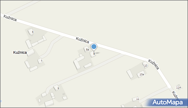 Kuźnica, Kuźnica, 8, mapa Kuźnica