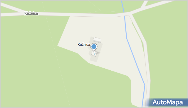 Kuźnica, Kuźnica, 1, mapa Kuźnica