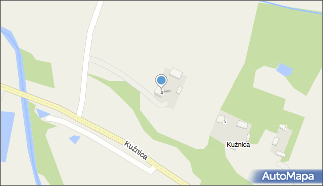 Kuźnica, Kuźnica, 4, mapa Kuźnica