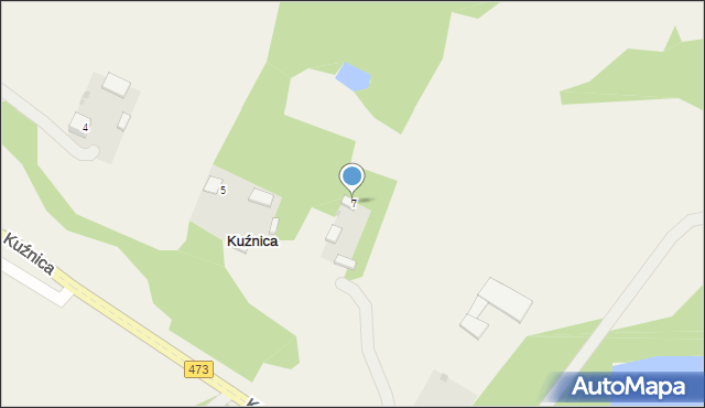 Kuźnica, Kuźnica, 7, mapa Kuźnica