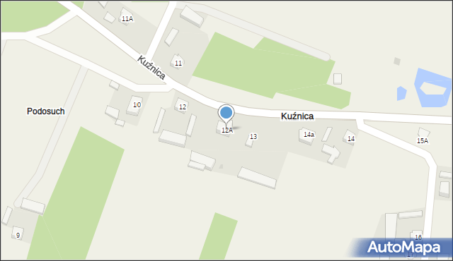 Kuźnica, Kuźnica, 12A, mapa Kuźnica