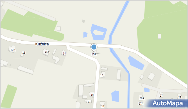 Kuźnica, Kuźnica, 15A, mapa Kuźnica