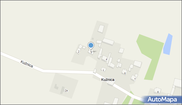 Kuźnica, Kuźnica, 3, mapa Kuźnica