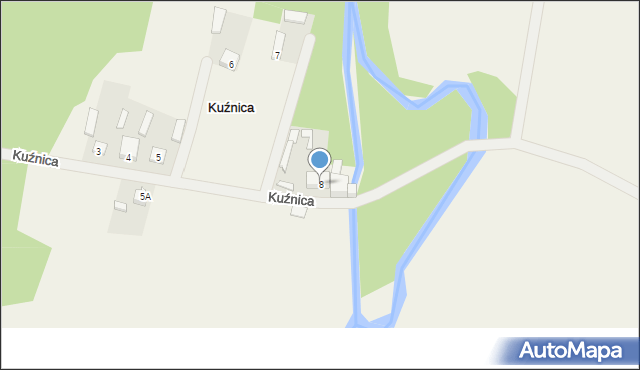 Kuźnica, Kuźnica, 8, mapa Kuźnica