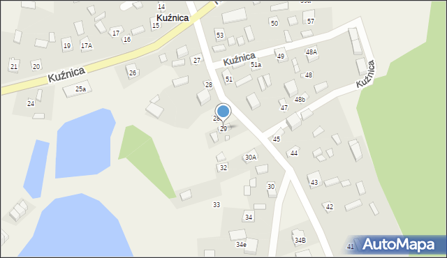 Kuźnica, Kuźnica, 29, mapa Kuźnica