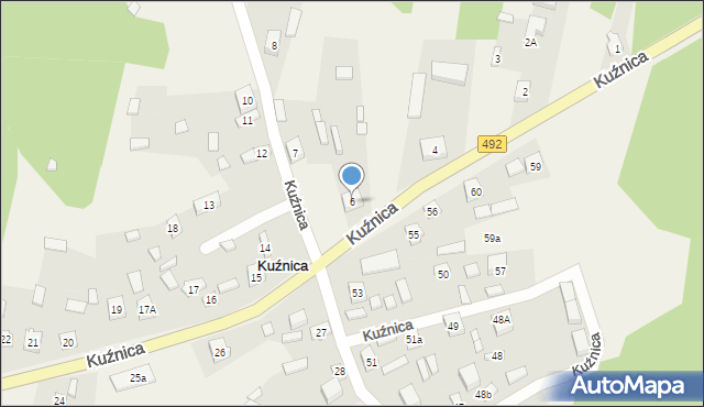 Kuźnica, Kuźnica, 6, mapa Kuźnica