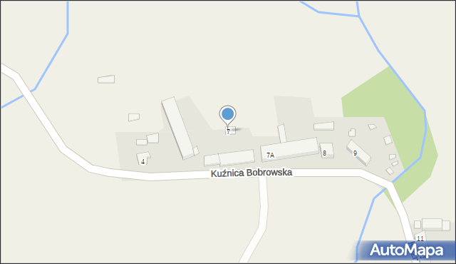 Kuźnica Bobrowska, Kuźnica Bobrowska, 7, mapa Kuźnica Bobrowska