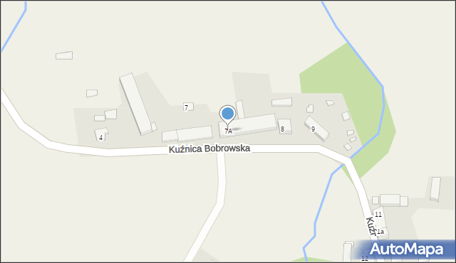 Kuźnica Bobrowska, Kuźnica Bobrowska, 7A, mapa Kuźnica Bobrowska