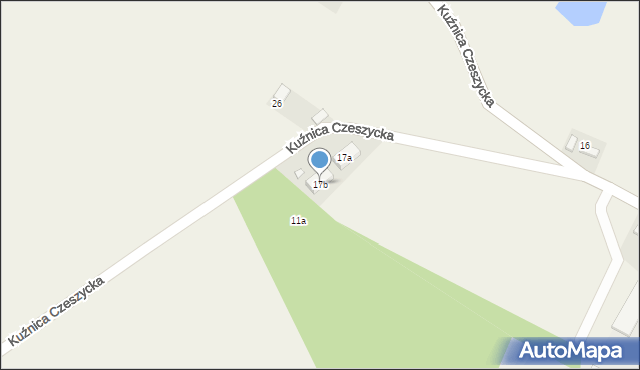 Kuźnica Czeszycka, Kuźnica Czeszycka, 17b, mapa Kuźnica Czeszycka