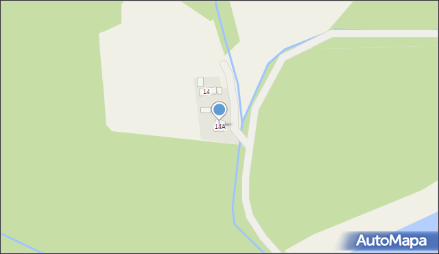 Kuźnica Dąbrowska, Kuźnica Dąbrowska, 14A, mapa Kuźnica Dąbrowska