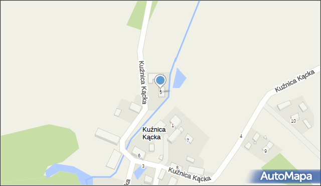 Kuźnica Kącka, Kuźnica Kącka, 5, mapa Kuźnica Kącka