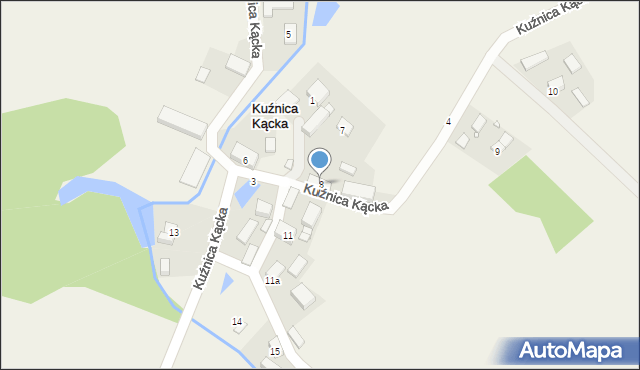 Kuźnica Kącka, Kuźnica Kącka, 8, mapa Kuźnica Kącka