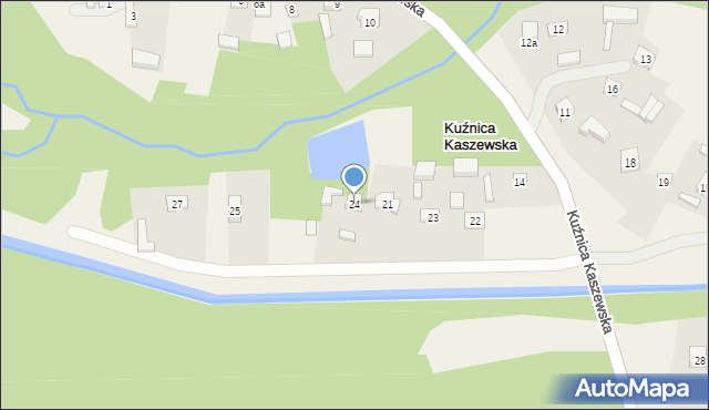 Kuźnica Kaszewska, Kuźnica Kaszewska, 24, mapa Kuźnica Kaszewska