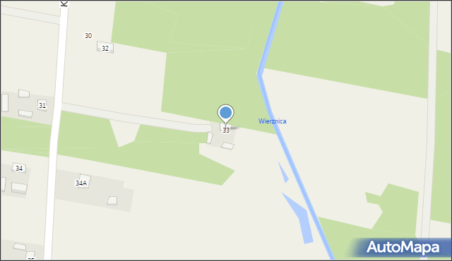 Kuźnica Ługowska, Kuźnica Ługowska, 33, mapa Kuźnica Ługowska