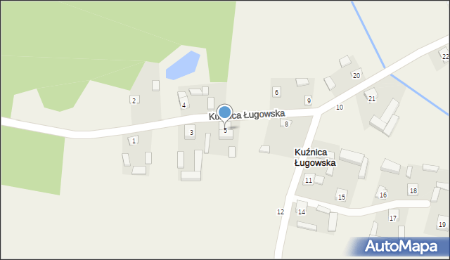 Kuźnica Ługowska, Kuźnica Ługowska, 5, mapa Kuźnica Ługowska