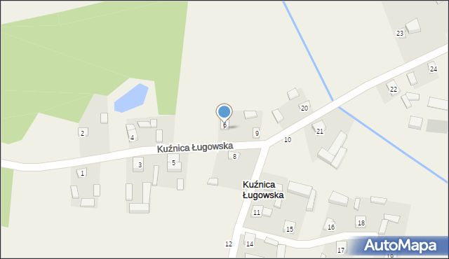 Kuźnica Ługowska, Kuźnica Ługowska, 7, mapa Kuźnica Ługowska