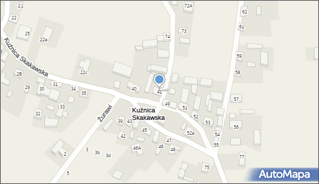 Kuźnica Skakawska, Kuźnica Skakawska, 41, mapa Kuźnica Skakawska