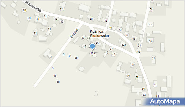 Kuźnica Skakawska, Kuźnica Skakawska, 46A, mapa Kuźnica Skakawska