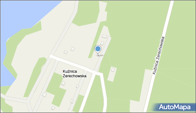 Kuźnica Żerechowska, Kuźnica Żerechowska, 7, mapa Kuźnica Żerechowska