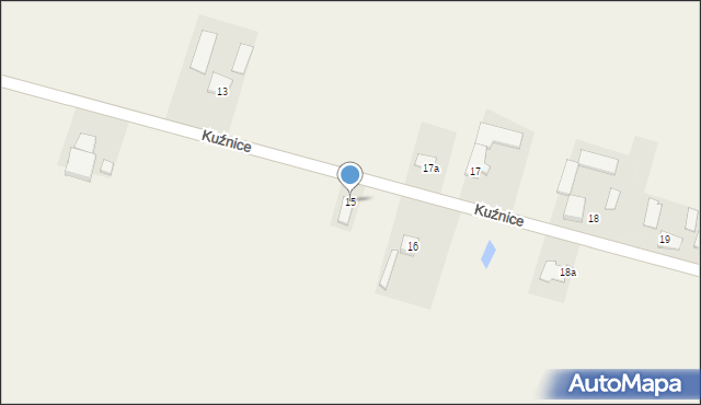 Kuźnice, Kuźnice, 15, mapa Kuźnice