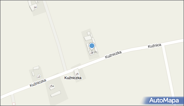 Kuźniczka, Kuźniczka, 16, mapa Kuźniczka