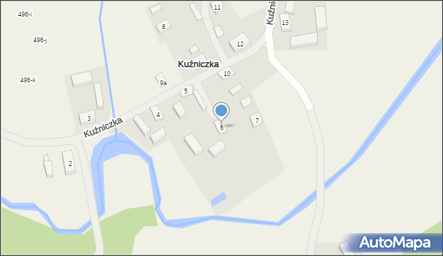 Kuźniczka, Kuźniczka, 6, mapa Kuźniczka