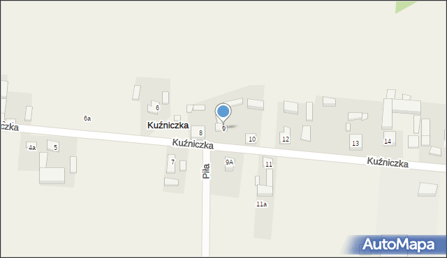 Kuźniczka, Kuźniczka, 9, mapa Kuźniczka