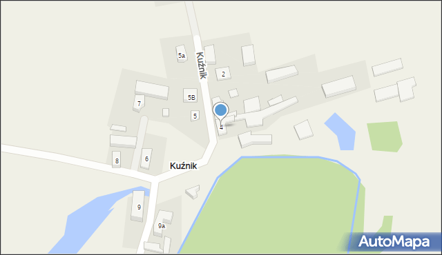 Kuźnik, Kuźnik, 4, mapa Kuźnik