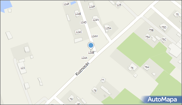 Kuznocin, Kuznocin, 124B, mapa Kuznocin